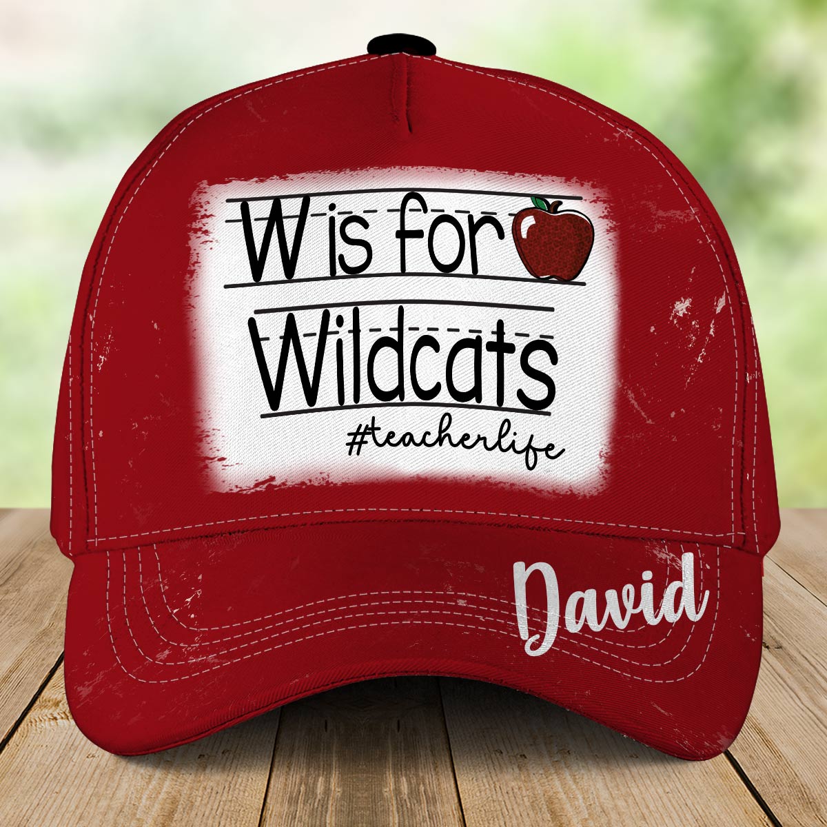 Personalized Cap For Teacher Student - Custom School Mascot Hat With Name