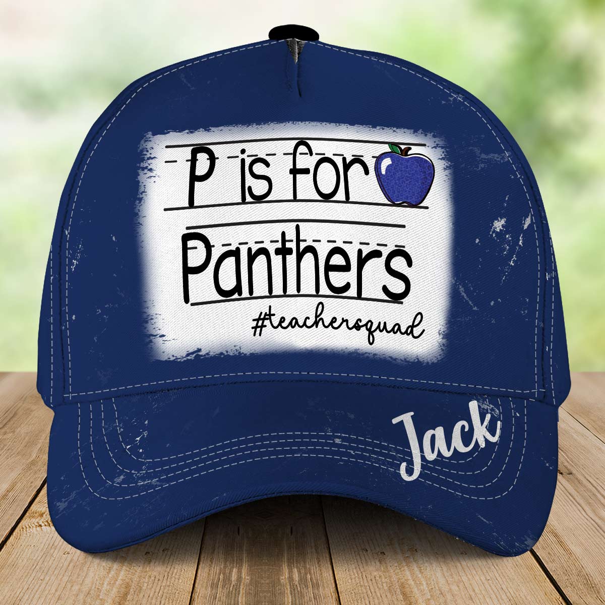 Personalized Cap For Teacher Student - Custom School Mascot Hat With Name