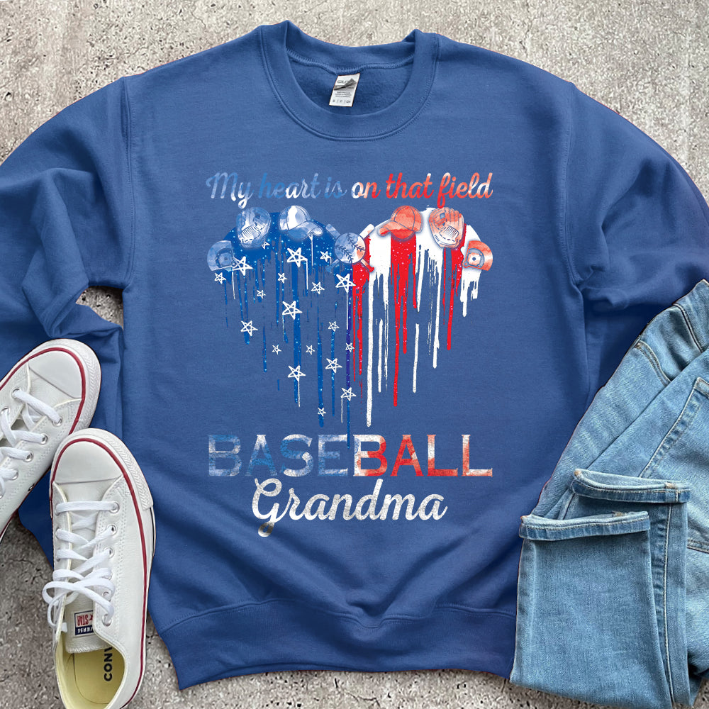 Baseball Mom T-Shirt My Heart Is On That Field