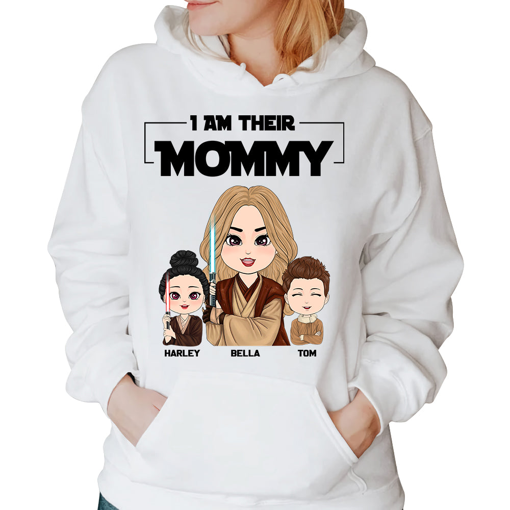 I Am Their Mommy - Personalized Shirt Gift For Mom Dad Custom Nickname With Kids