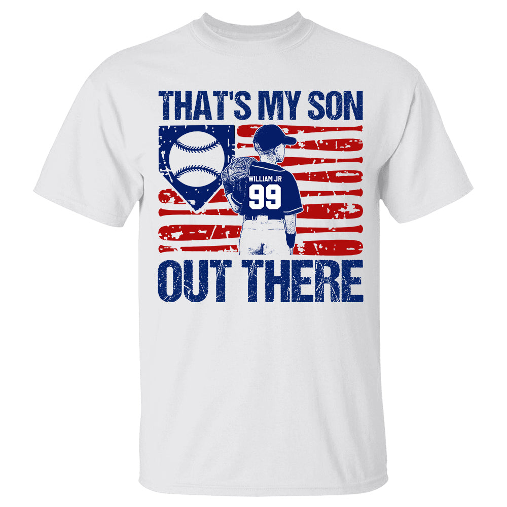 That My Grandson Out There Baseball Softball Personalized Shirt For For Mom Grandma Family H2511