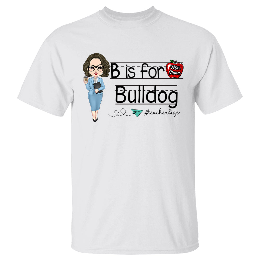 School Mascot Custom Apple Name Teacher - Personalized Shirt