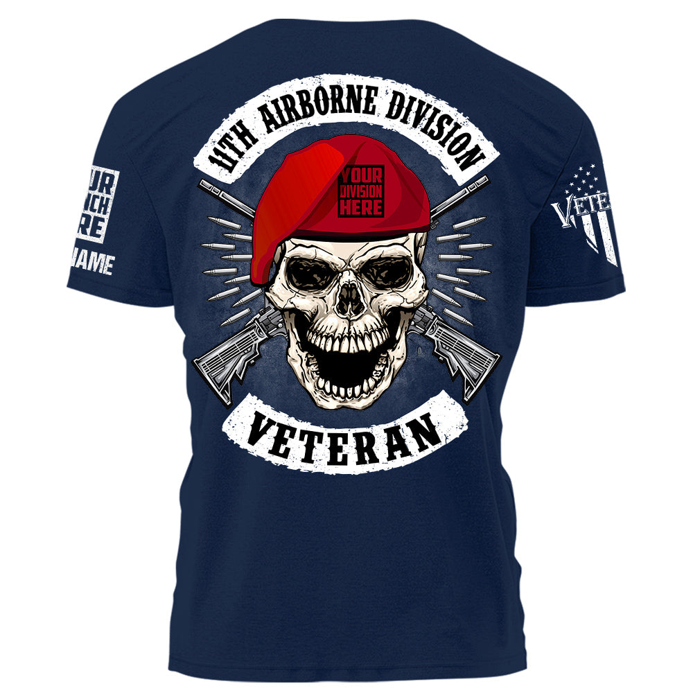 Personalized Shirt US Veteran Custom Division Gift For Veteran K1702