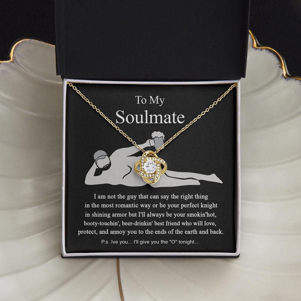 Personalized Love Knot Necklace For Soulmate - I Will Love And Annoy You To The Ends Of The Earth - Valentine Day Gift For Soulmate