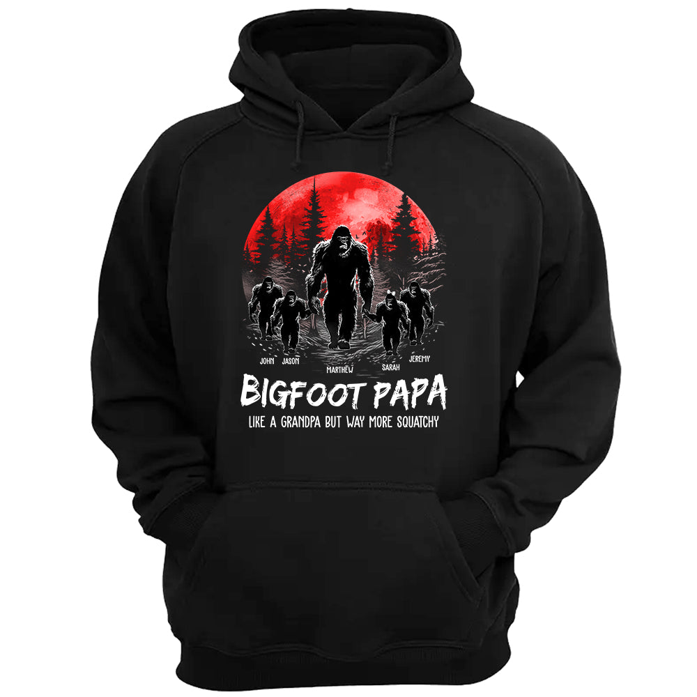 Bigfoot Papa Like a Grandpa But Way More Squatchy - Personalized Shirt