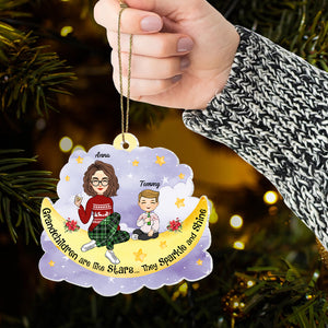 Personalized Star Ornament for Grandson, Grandson Cute Christmas