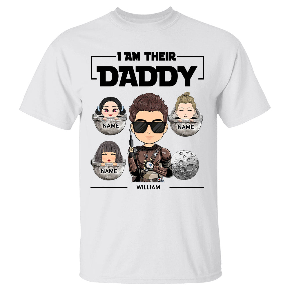 I Am Their Father - Personalized Shirt Gift For Dad Mom Custom Nickname With Kids