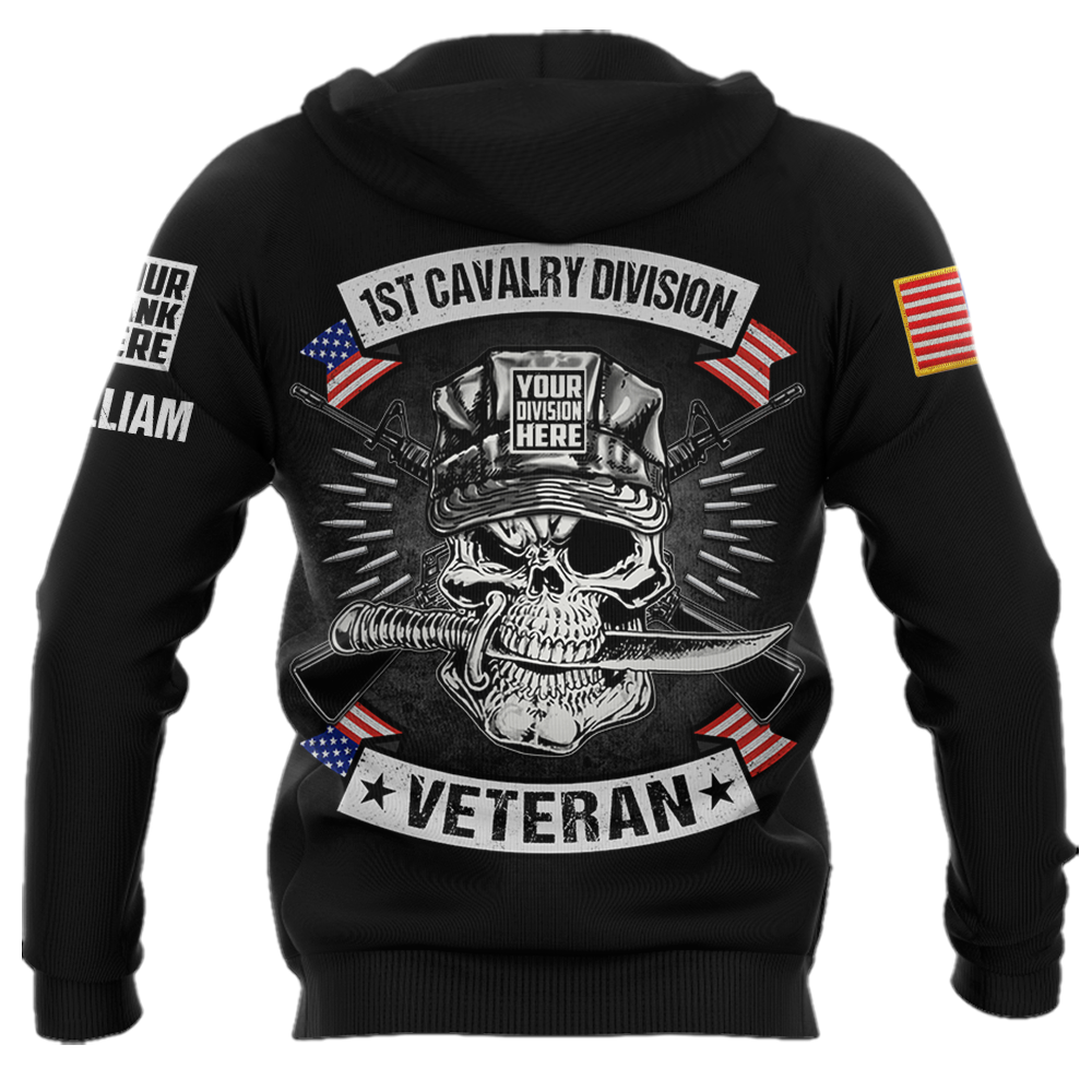 Personalized Shirt US Veteran Custom Division Gift For Veteran vr2 All Over Print Shirt K1702