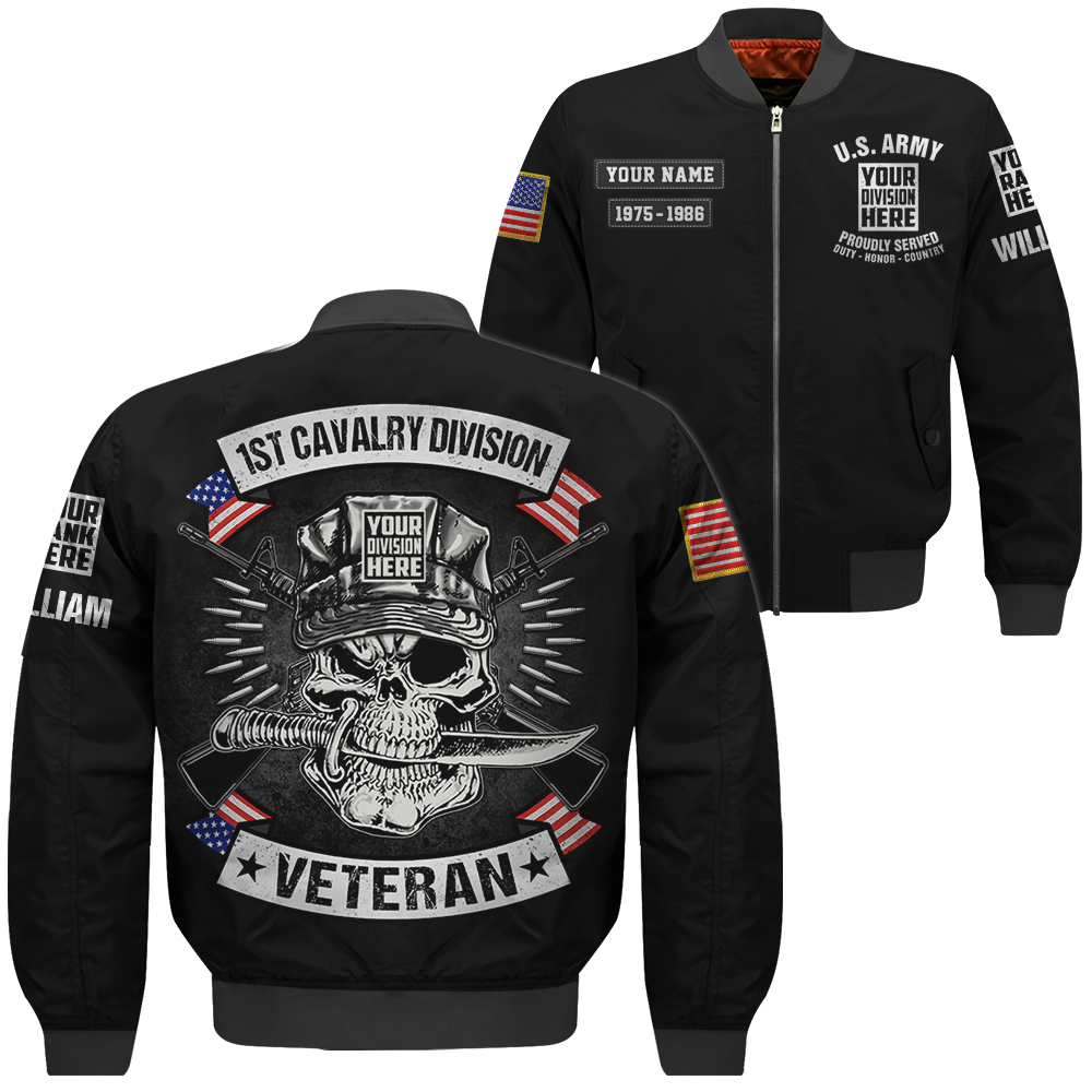 Personalized Shirt US Veteran Custom Division Gift For Veteran vr2 All Over Print Shirt K1702