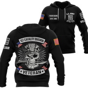 Personalized Shirt US Veteran Custom Division Gift For Veteran vr2 All Over Print Shirt K1702