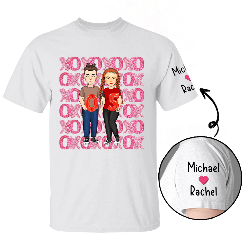 XOXO Valentine Couple, Sweet Valentine's Day Gift, Perfect Gifts For Couple