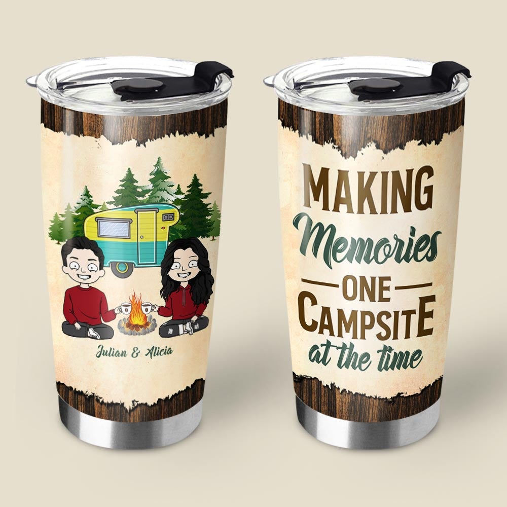Making Campsite Memories, Personalized Camping Travel Mug, Gift