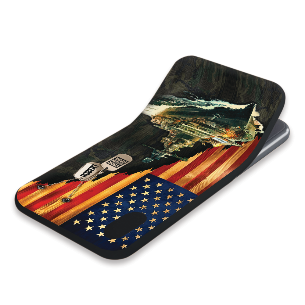Personalized Gift For Military Veteran Custom Phone Case Gift For Military Veteran Soldier American Rustic Flag Phone Case K1702