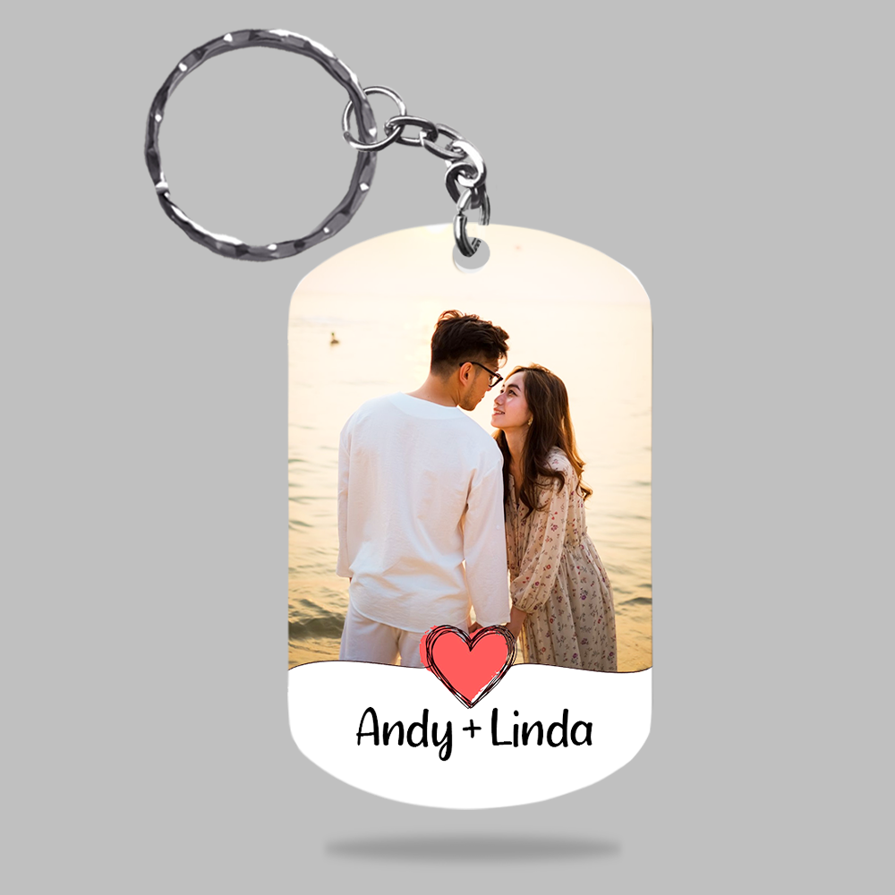 Drive Safe Handsome I Need You Here With Me - Personalized Keychain - Love Gift For Couple