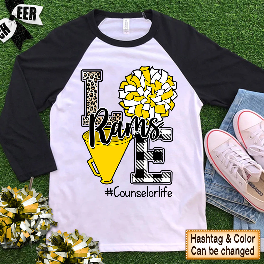 Personalized Shirt Love School Rams Teacher Life Sport Shirt For Teacher H2511