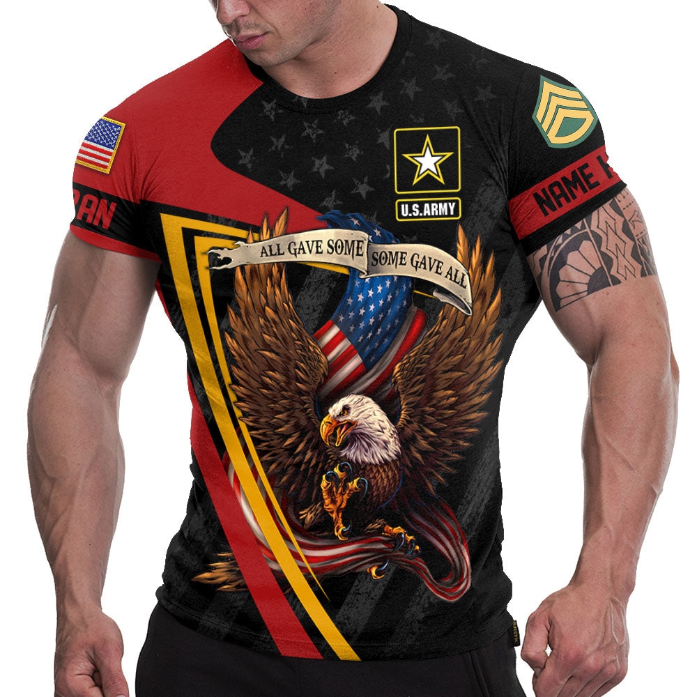 All Gave Some Some Gave All Bald Eagle Custom Shirt For Veteran Memorial Day All Over Print Shirt H2511
