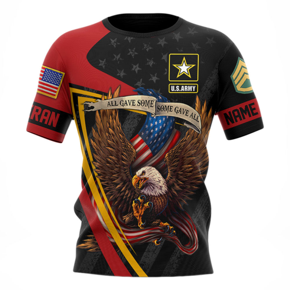 All Gave Some Some Gave All Bald Eagle Custom Shirt For Veteran Memorial Day All Over Print Shirt H2511