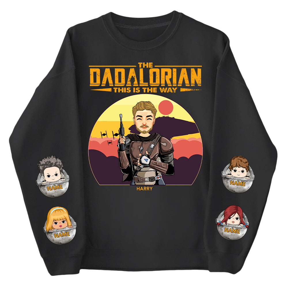 The Dadalorian This Is The Way - Personalized Family Sweatshirt