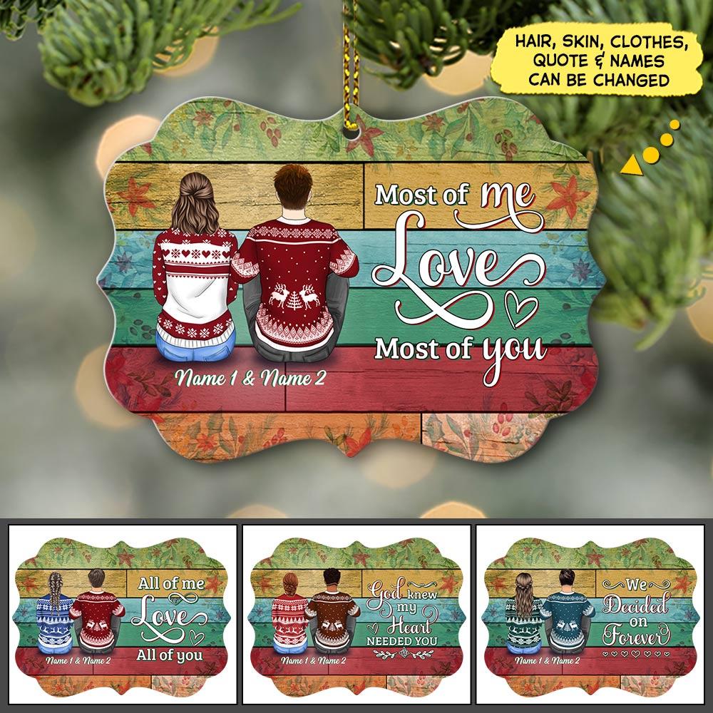 All Of Me Loves All Of You Couple Personalized Ornament Gift For Couple
