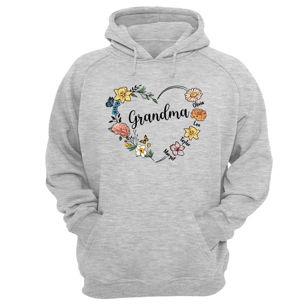 Mother's Day - Custom Grandma Birth Month Flower Shirt
