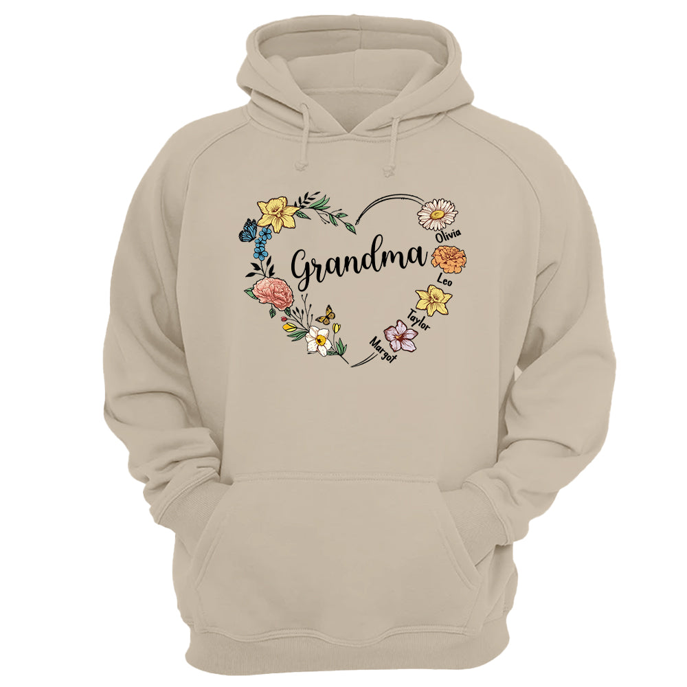 Mother's Day - Custom Grandma Birth Month Flower Shirt