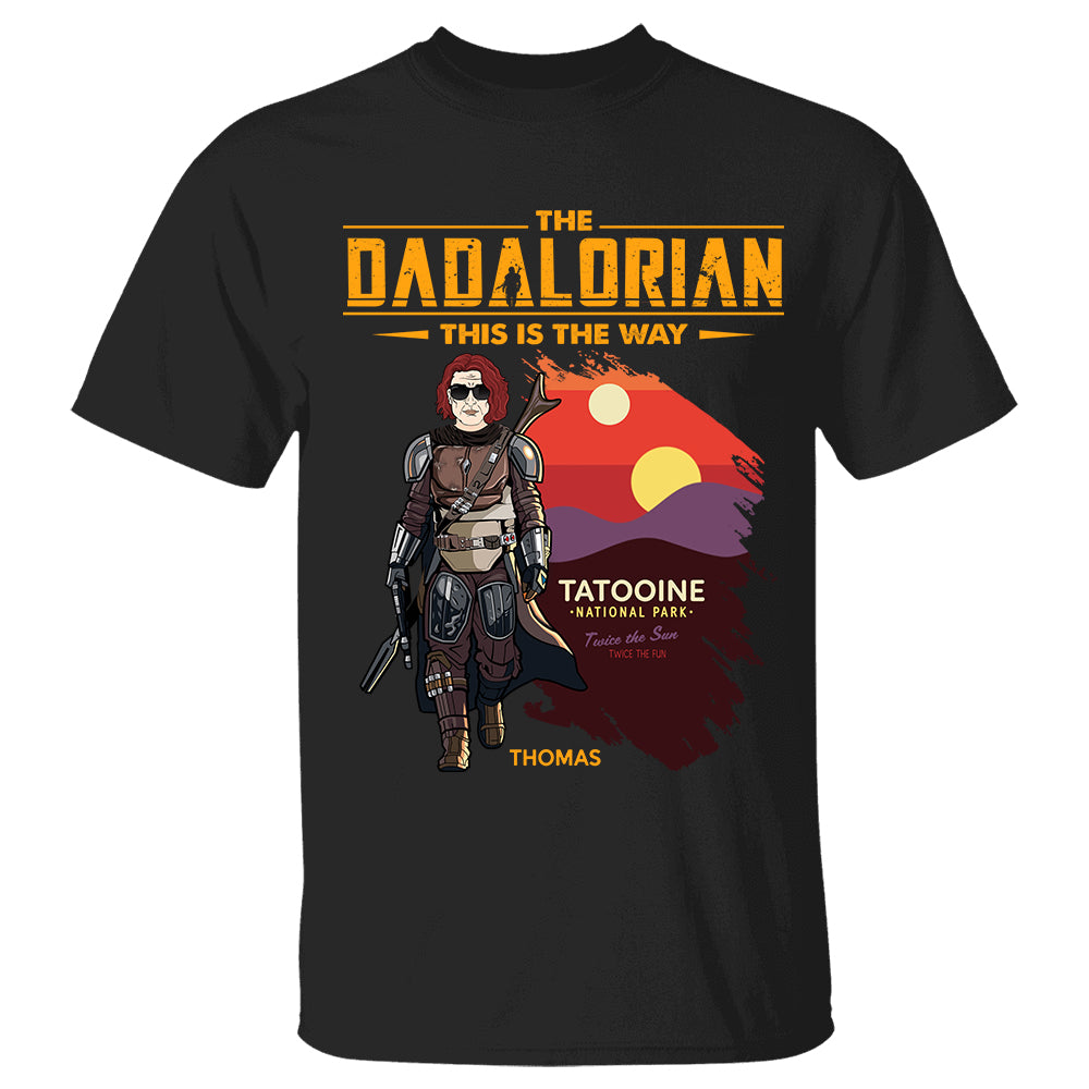 The Dadalorian This Is The Way Planet Personalized Shirt