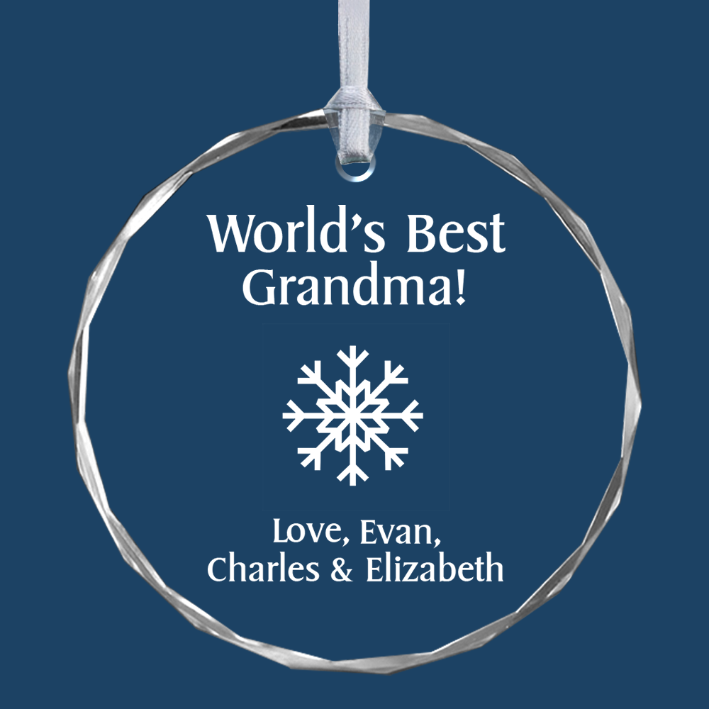 Create Your Own Round Glass Personalized Ornament