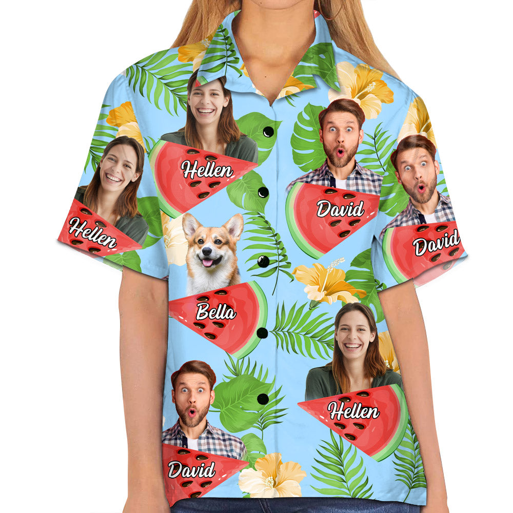 Custom Upload Photo Dog Hawaiian Shirt