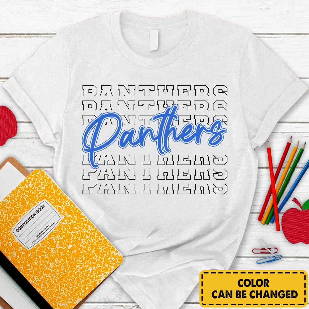 Personalized Panthers Echo T-Shirt For Teacher