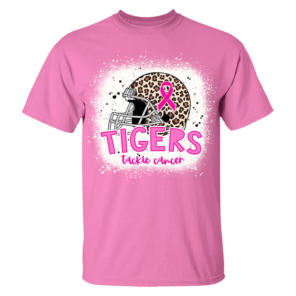 Personalized Football Shirt Pink Out Breast Cancer Awareness Game Custom Mascot Team Shirt K1702