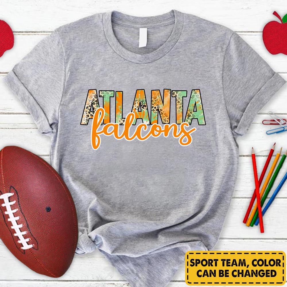 Personalized Falcons Custom Sport Team Name School Spirit T-Shirt For Teacher