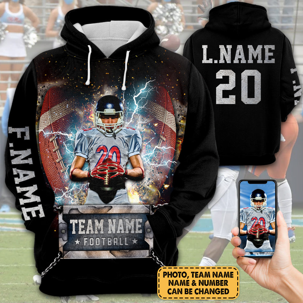 Personalized Shirt American Football Player Team Name All Over