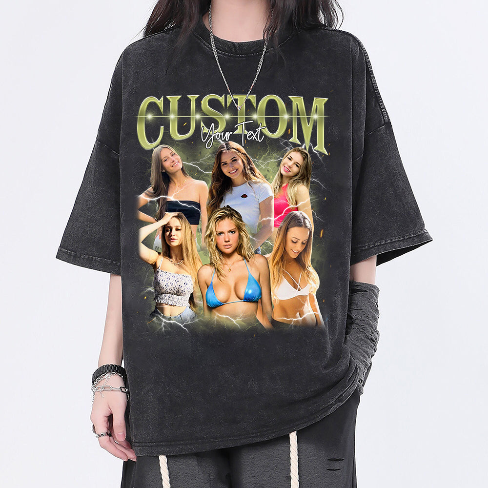 Custom Bootleg Rap Tee, Custom Photo - Vintage Graphic 90s T-shirt, Custom Photo Shirt, Custom Your Own Bootleg Idea Here, Insert Your Design