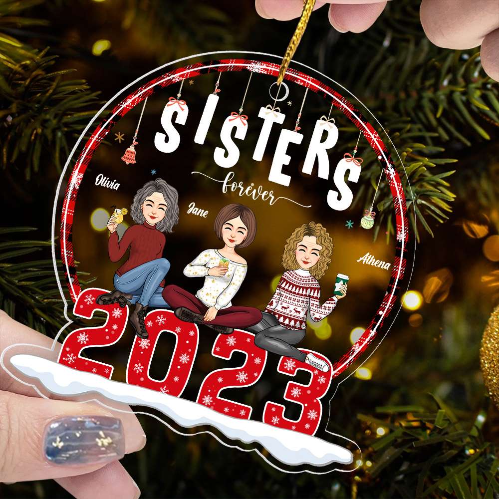 MyAvatar™ Personalized Acrylic Ornament - Sisters Forever