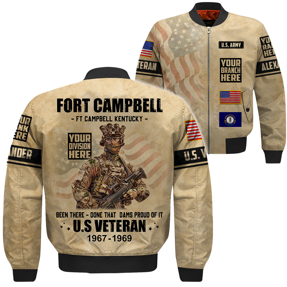Veteran Custom Shirt Military Base Been There Done That And Damn Proud Of It Personalized All Over Print Gift K1702