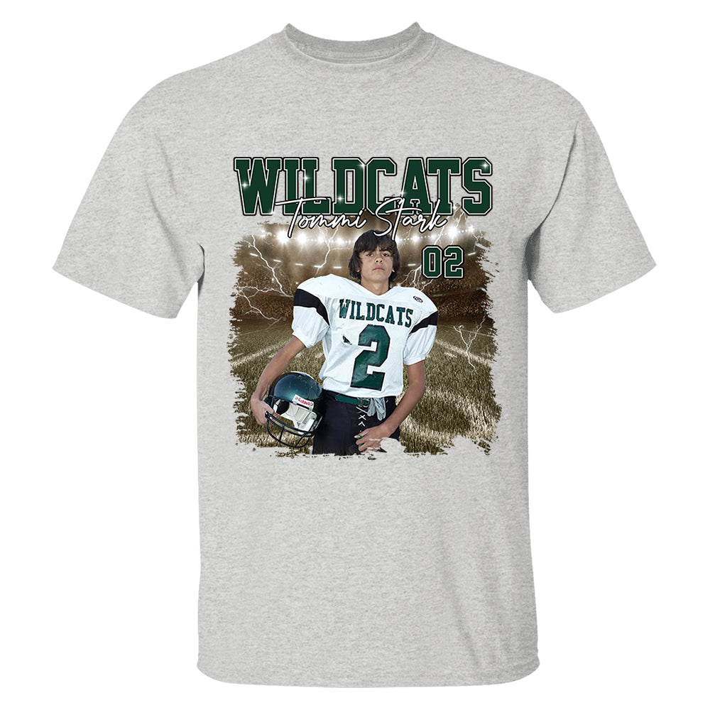 Game Day Football Personalized Shirt Custom Your Photo With Retro Style For Football Player