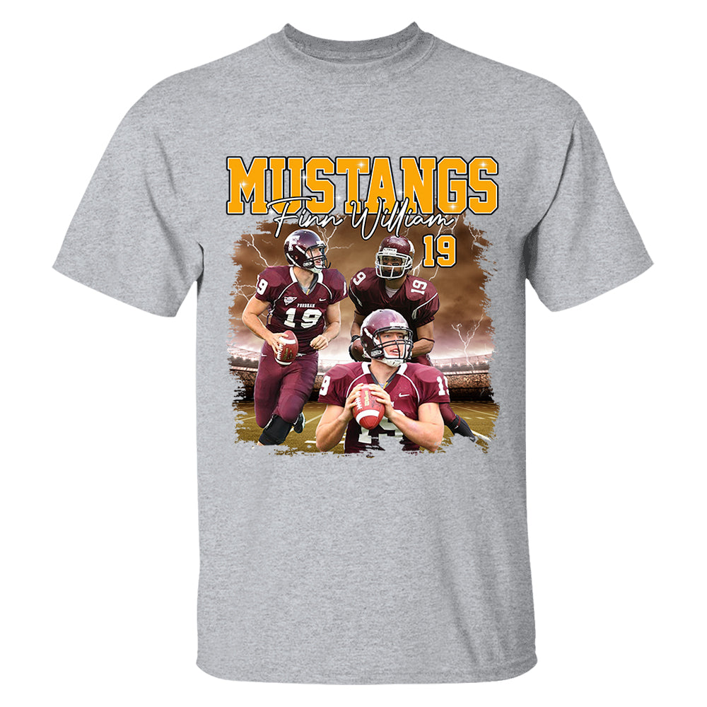 Game Day Football Personalized Shirt Custom Your Photo With Retro Style For Football Player