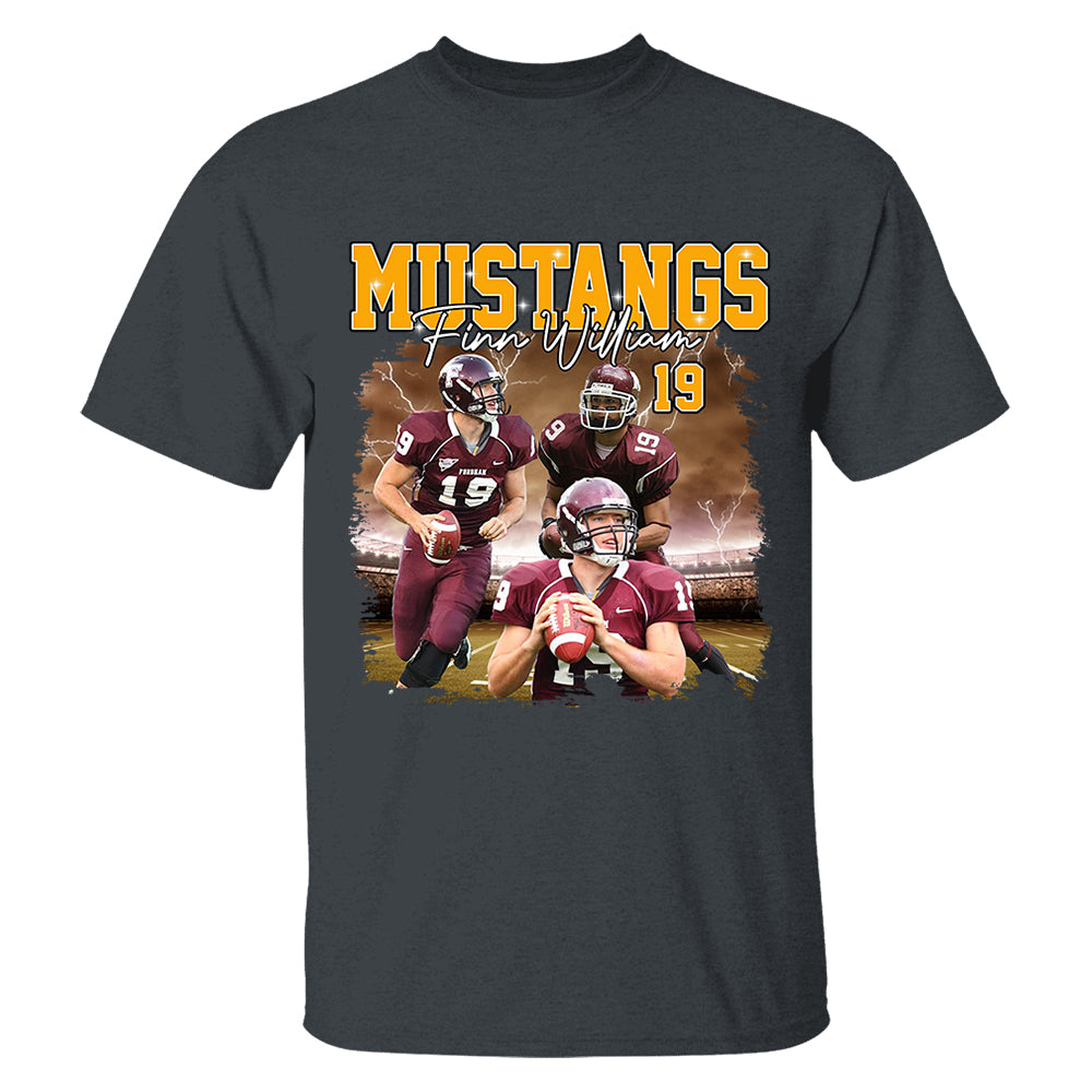 Game Day Football Personalized Shirt Custom Your Photo With Retro Style For Football Player