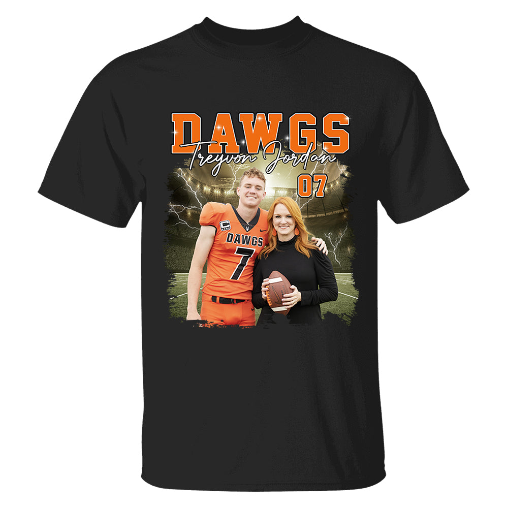Game Day Football Personalized Shirt Custom Your Photo With Retro Style For Football Player