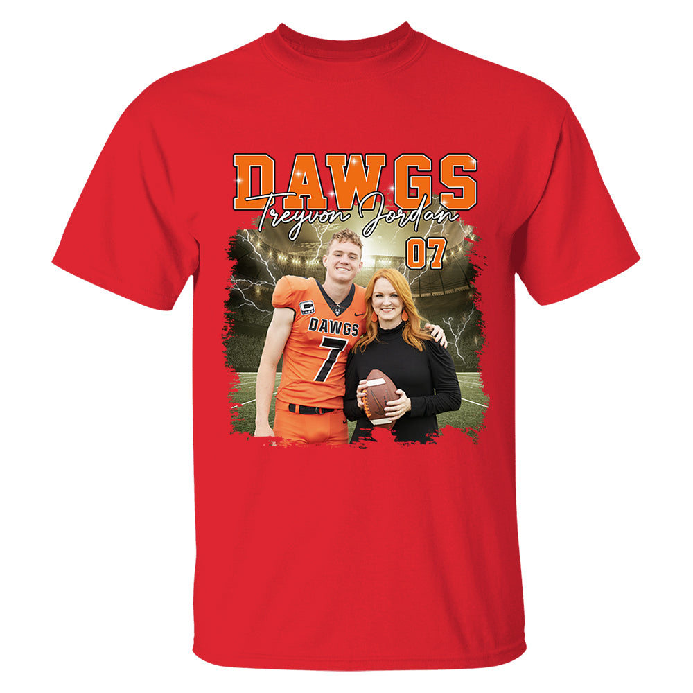 Game Day Football Personalized Shirt Custom Your Photo With Retro Style For Football Player