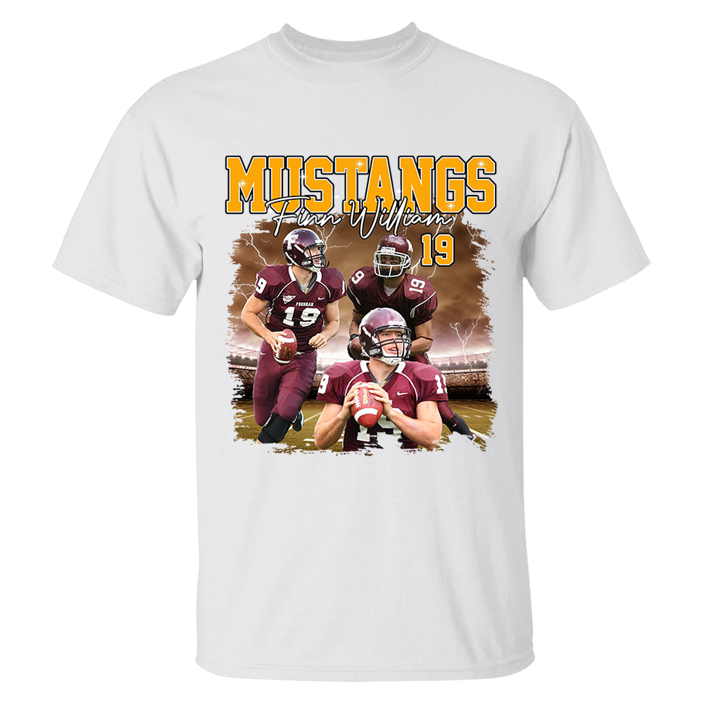 Game Day Football Personalized Shirt Custom Your Photo With Retro Style For Football Player