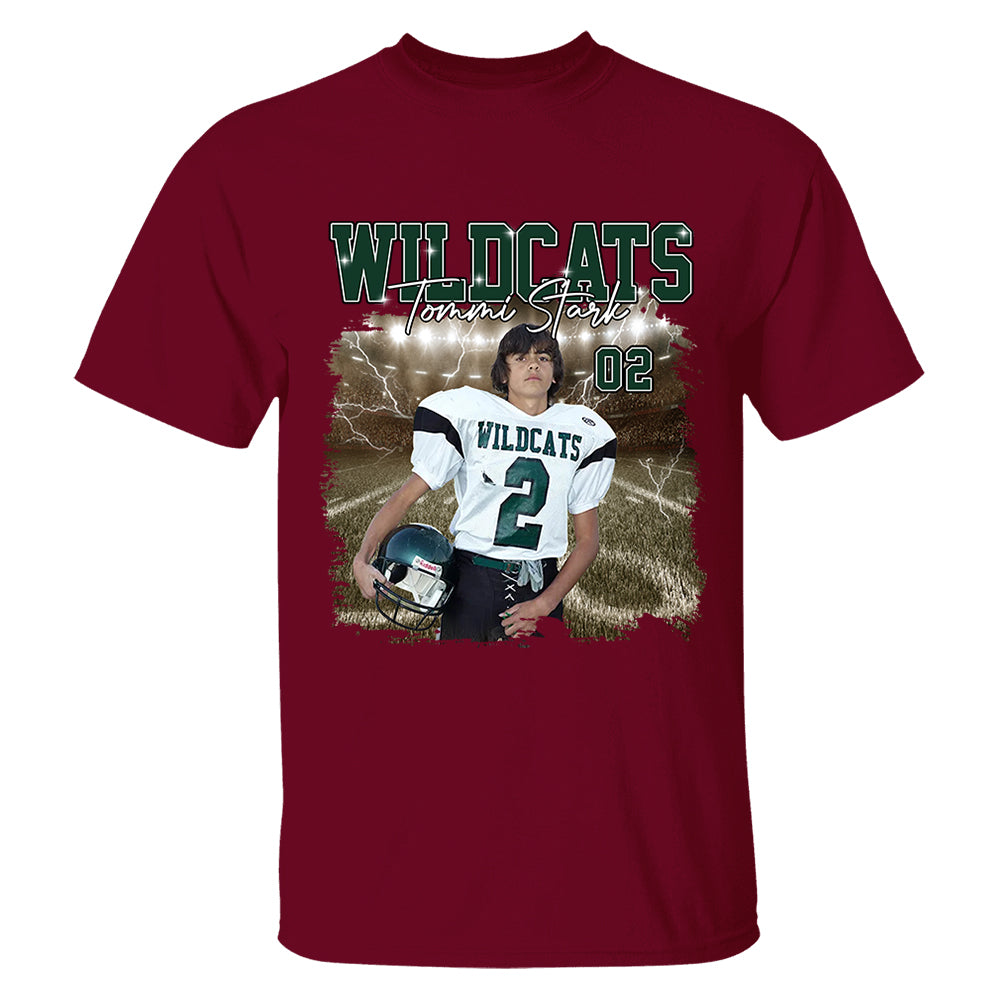 Game Day Football Personalized Shirt Custom Your Photo With Retro Style For Football Player