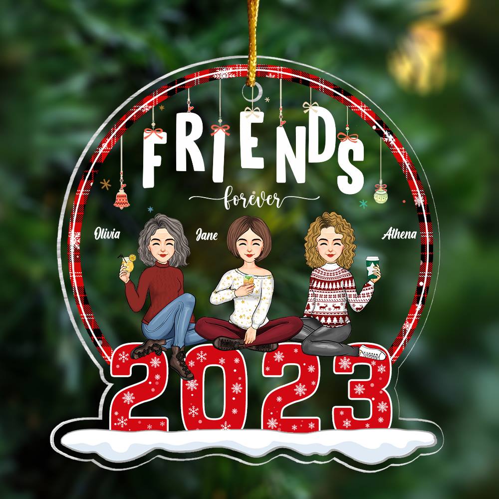 Friends Forever - Personalized 2023 Acrylic Ornament