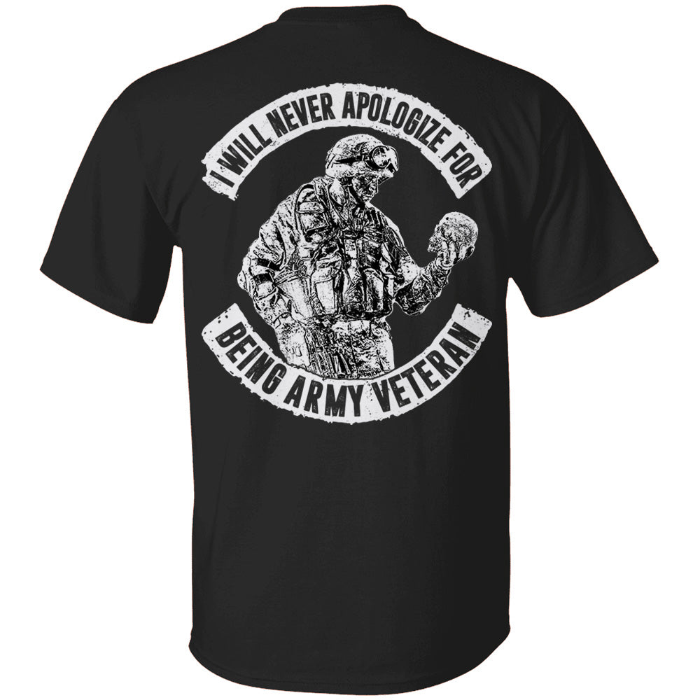I Will Never Apologize For Being Veteran Personalized Shirt For Veteran H2511