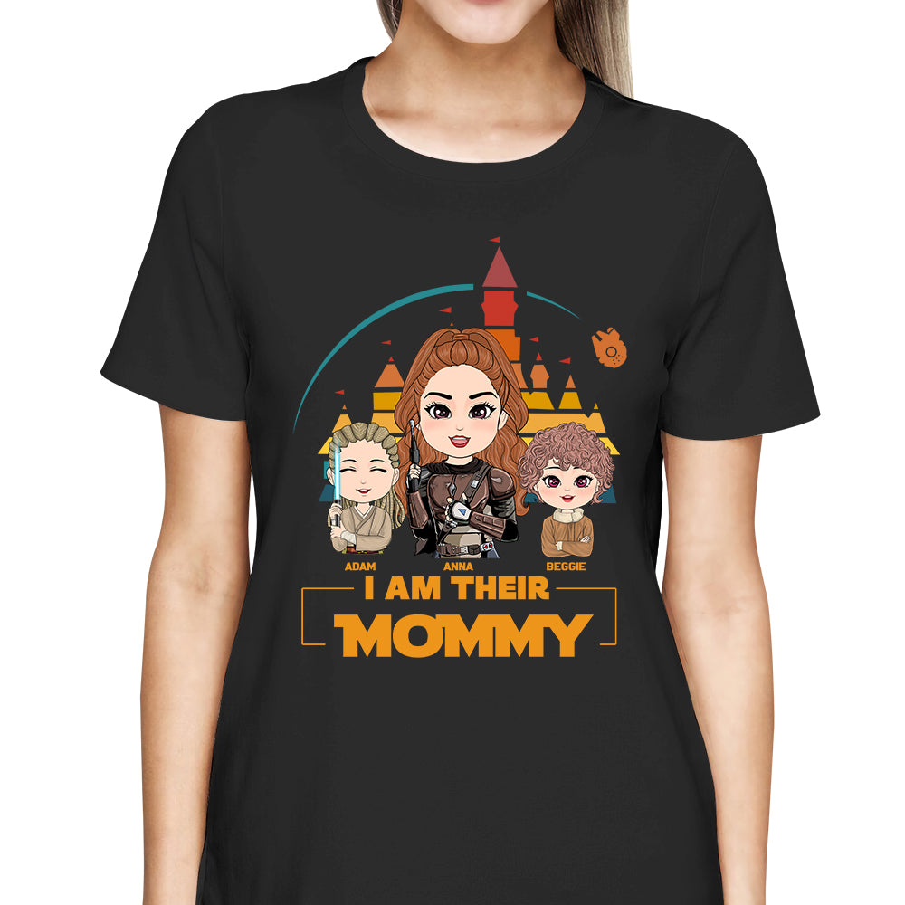 I Am Their Mommy - Personalized Shirt Custom Nickname With New Kids Gift For Dad Mom