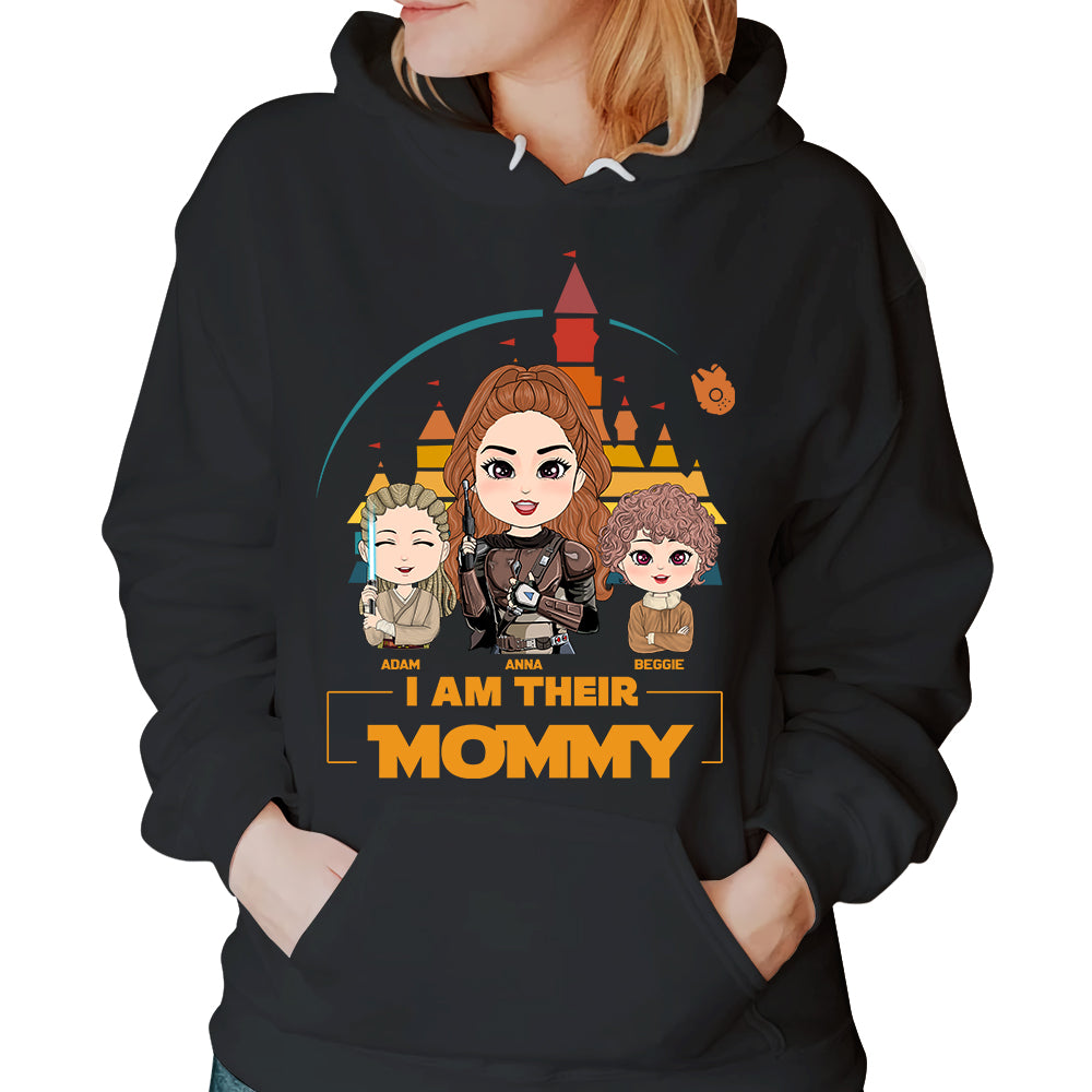 I Am Their Mommy - Personalized Shirt Custom Nickname With New Kids Gift For Dad Mom