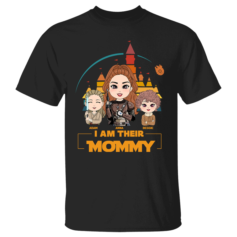 I Am Their Mommy - Personalized Shirt Custom Nickname With New Kids Gift For Dad Mom