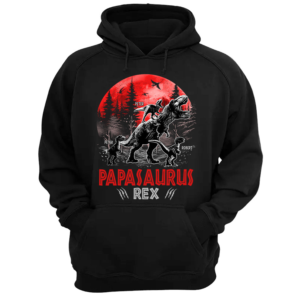 Papasaurus Rex Personalized Shirt Gift For Father's Day K1702
