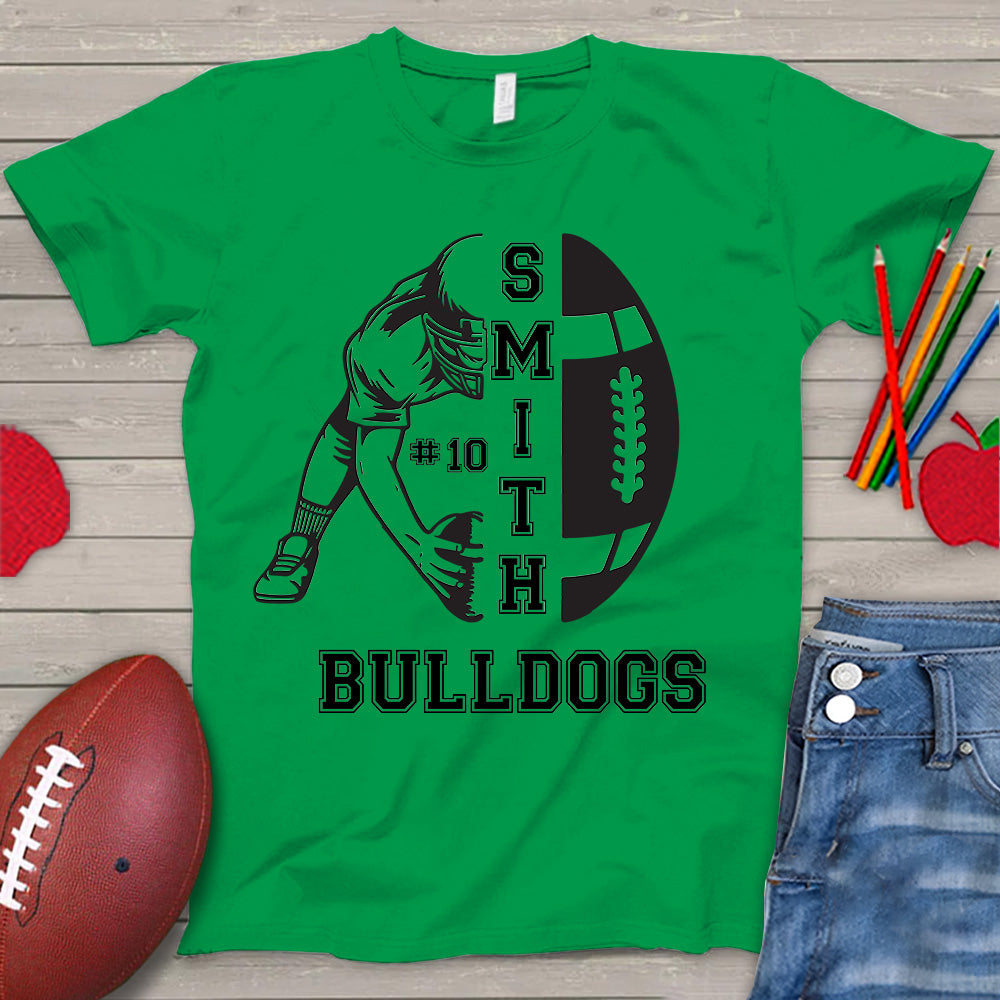 Personalized Football Shirt Custom Team Name Game Day Tee - iTeeUS