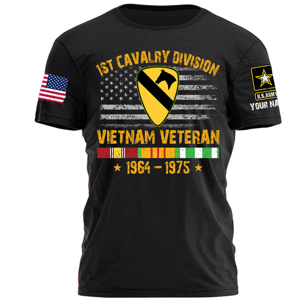 Vietnam Veteran Custom Shirt Division And Years Gift For Vietnam Veteran K1702
